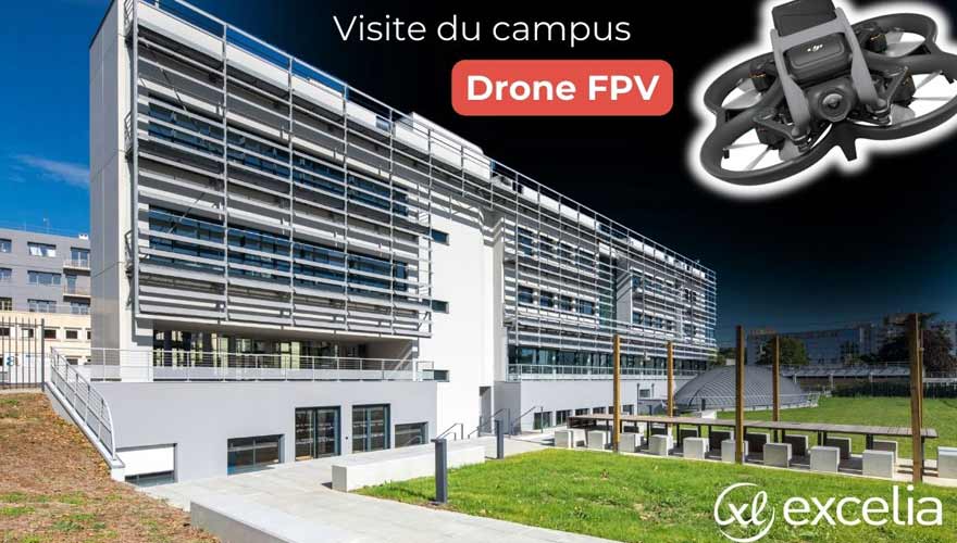 Visite drone Paris Excelia