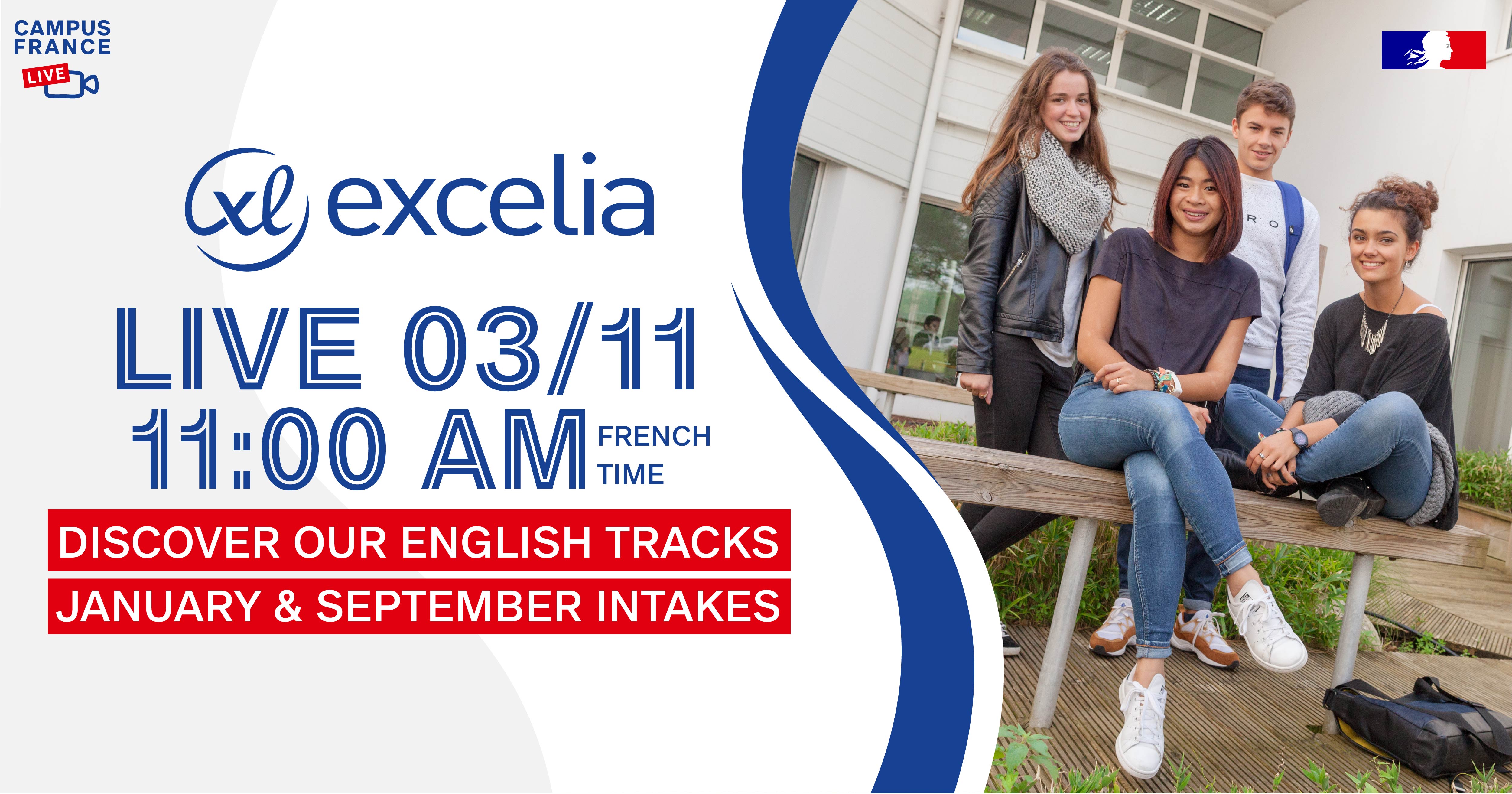 Campus France Live Excelia English Tracks