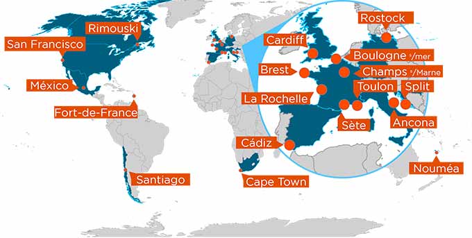 Cartes des villes