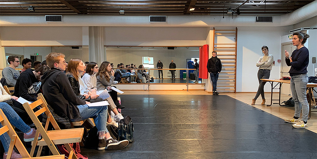 Présentation du projet aux étudiants