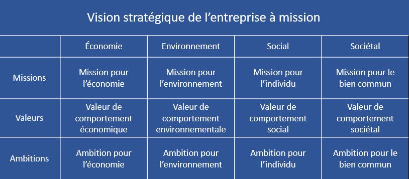 Vision stratégique entreprise