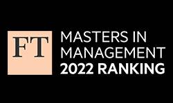 Financial Times 2022 - Masters in Management : 36ème place mondiale et 8ème école de management française