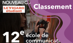 Le Figaro Etudiant classe l'école de communication d'Excelia parmi les meilleures écoles de communication en France 