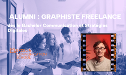 Alumni : graphiste freelance dès le Bachelor Communication